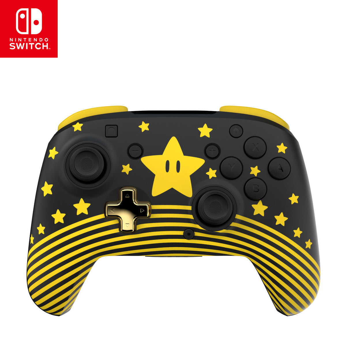 Turtle Beach Rematch Nero, Oro, Giallo Bluetooth Gamepad Nintendo Switch, Nintendo Switch 2, Nintendo Switch Lite, Nintendo Switch OLED