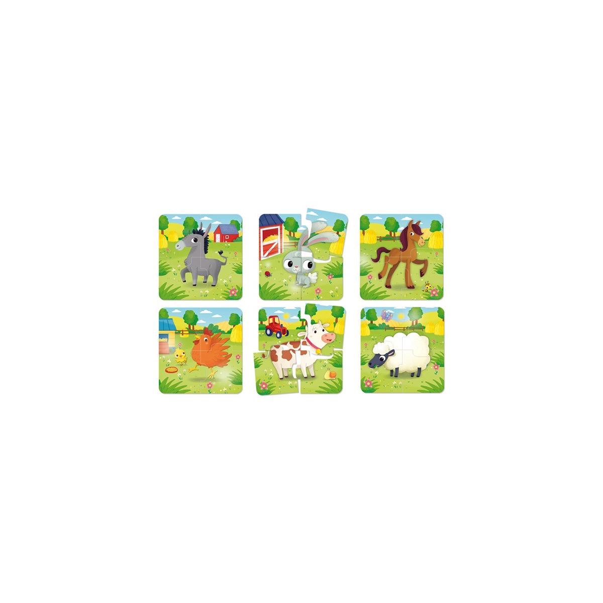 Lisciani 80083 puzzle 4 pz Fattoria