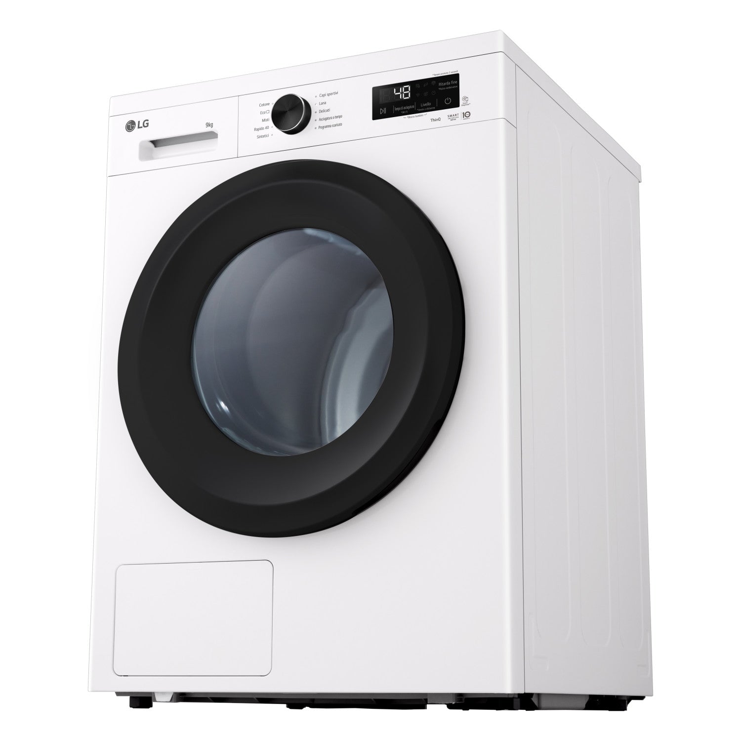 LG RNX1009NWK asciugatrice Libera installazione Caricamento frontale 9 kg Bianco