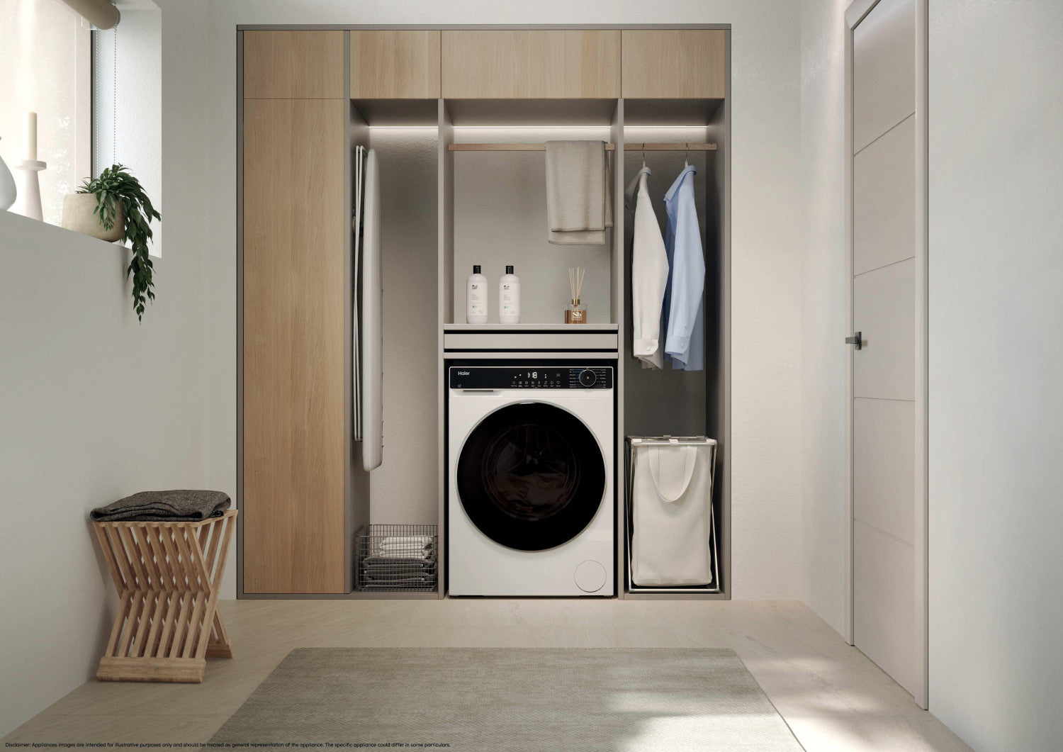 Haier HWD110BP14357UIT lavasciuga Libera installazione Caricamento frontale Bianco