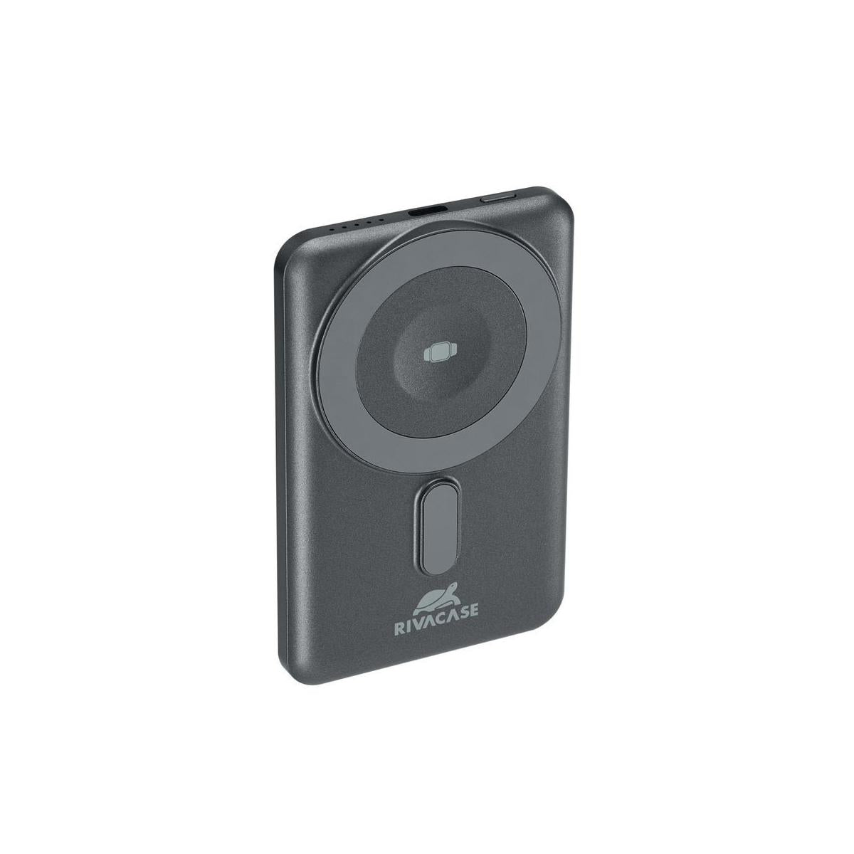 Rivacase VA2607 batteria portatile Polimeri di litio (LiPo) 5000 mAh Carica wireless Nero, Grigio