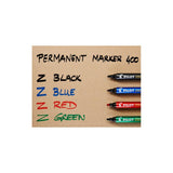 Pilot 400 marcatore permanente Punta smussata Nero 20 pz