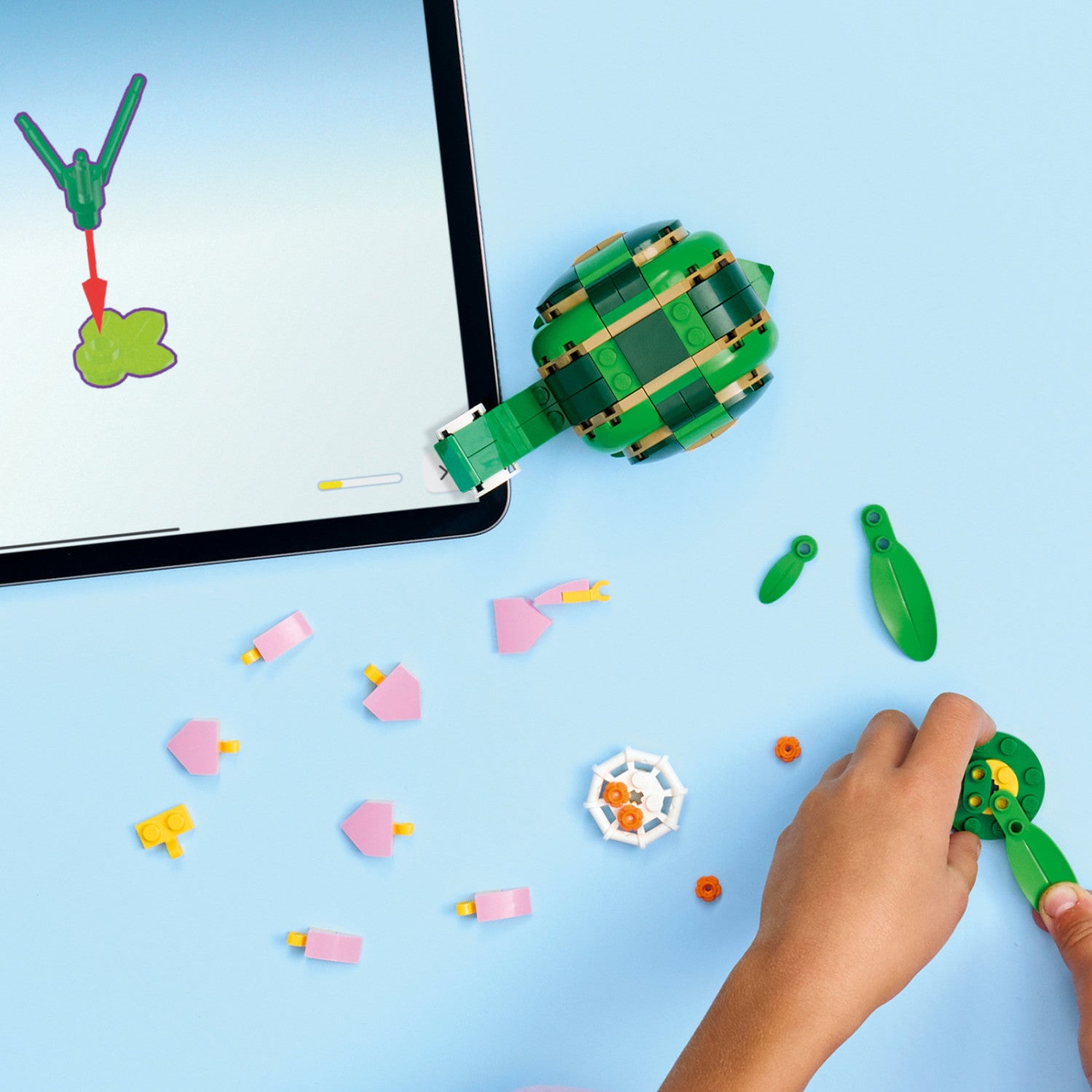 Set costruzioni LEGO 31377 CREATOR 3 IN 1 Tartaruga con fiore di ninfe