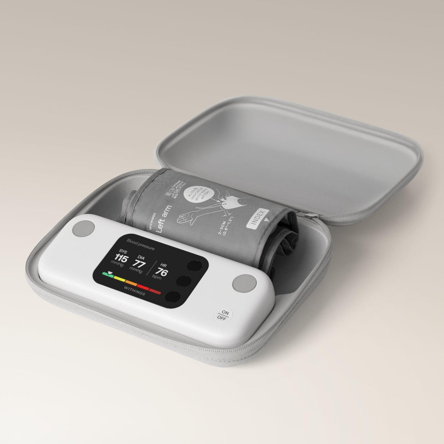Withings WPM07-08-ALL-INT misurazione pressione sanguigna Arti superiori Misuratore di pressione sanguigna automatico 16 utente(i)