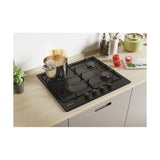 Candy Idea CHW6BRBB Piano Cottura da Incasso Gas 4 Fornelli Nero