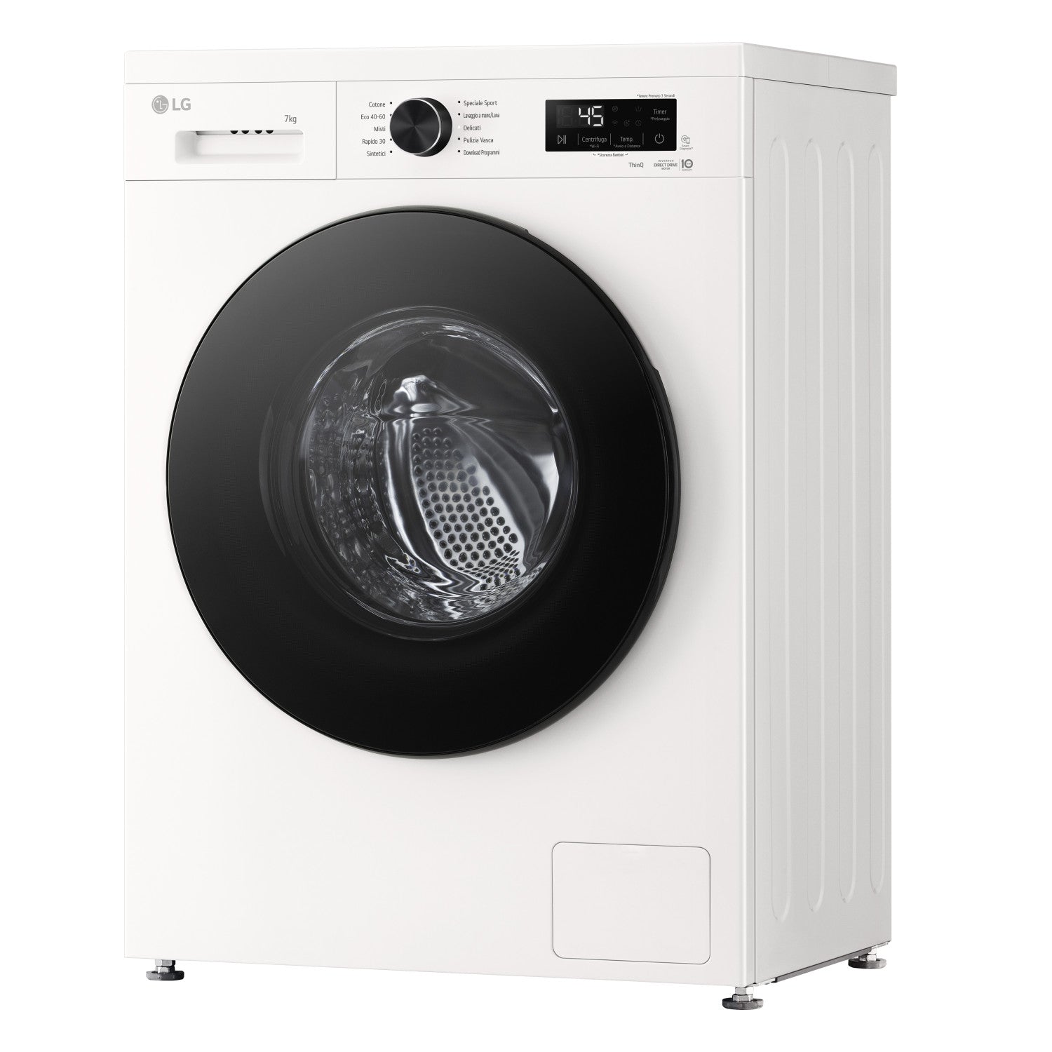 LG F2NX10S7NWB Lavatrice Slim 7 kg Classe A Ivory White