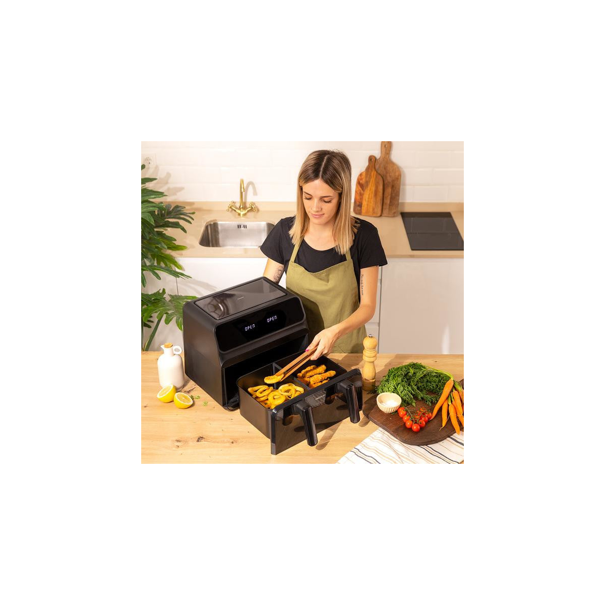 Cecotec 04986 friggitrice Singolo 9 L Indipendente 2850 W Friggitrice ad aria calda Nero