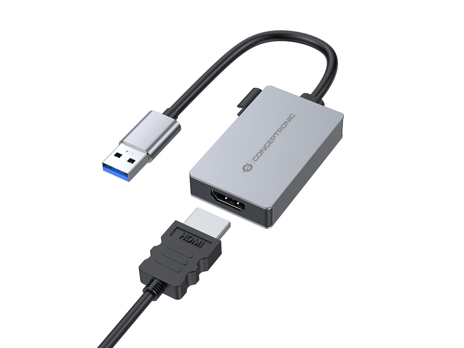 Conceptronic ABBY22G adattatore grafico USB 1920 x 1080 Pixel Grigio