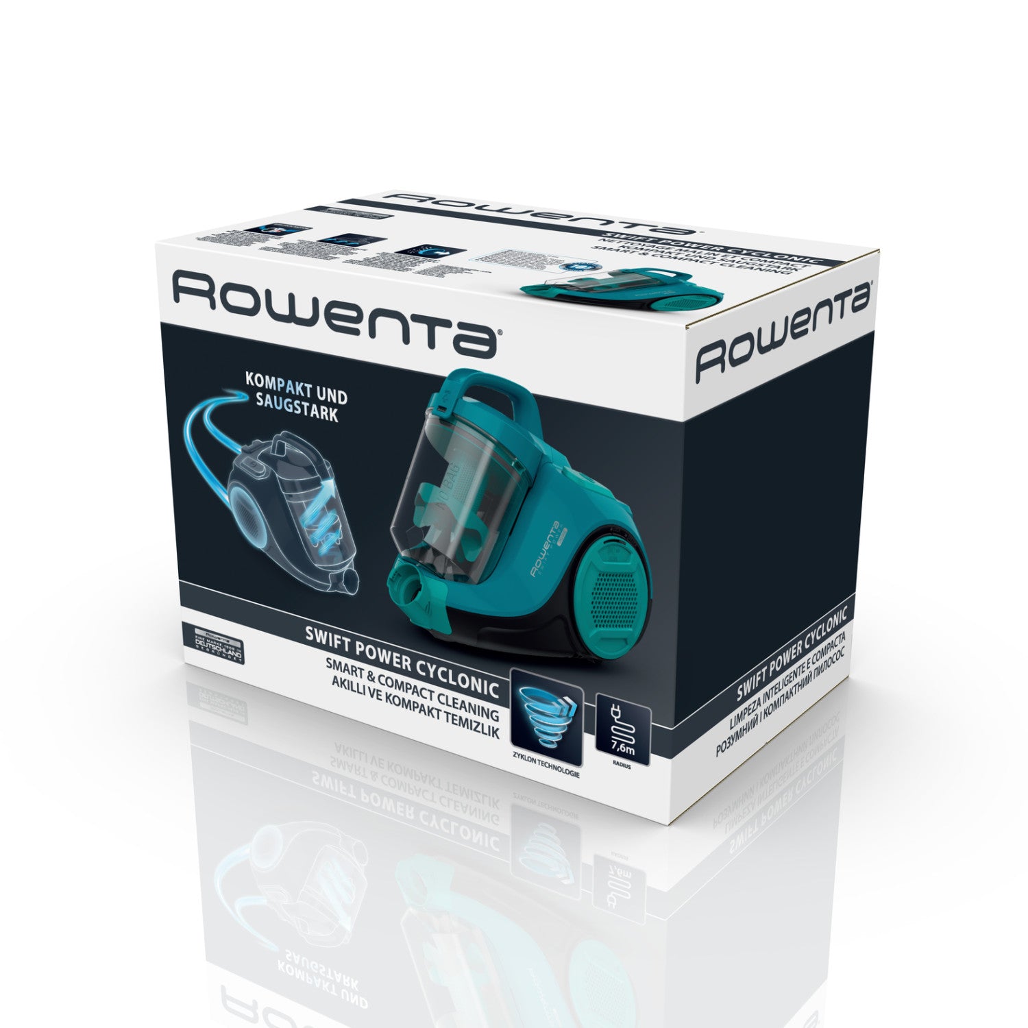 Aspirapolvere Rowenta RO2932EA Swift Power Cyclonic senza Sacchetto 750W Azzurro