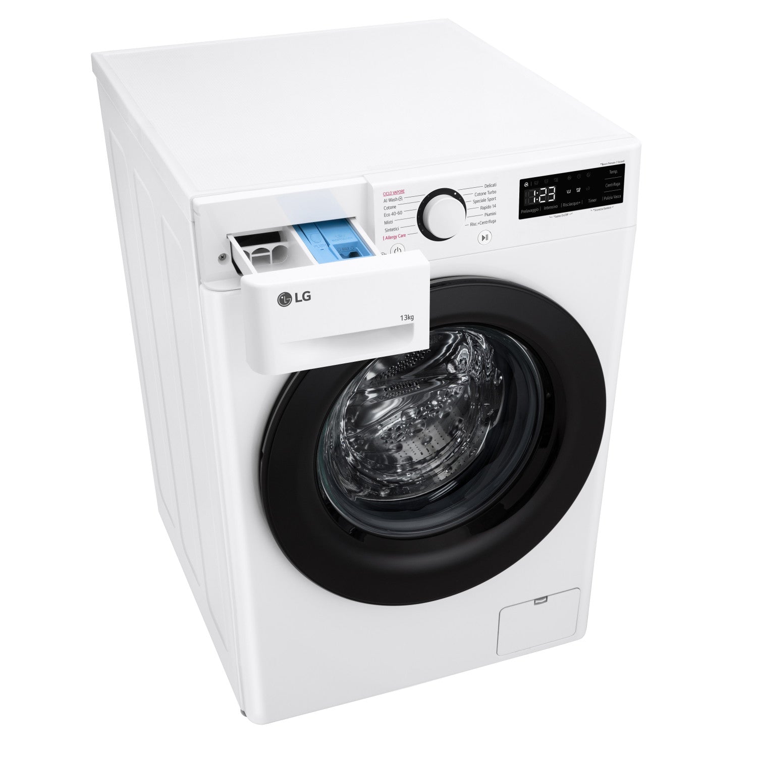 LG F4R3013NSWB Lavatrice 13kg AI DD, Classe A-20 , 1400 giri, Lavaggio a vapore