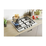 Candy CHW6BR4WX Piano Cottura Acciaio Inossidabile Da Incasso Gas 4 Fornelli