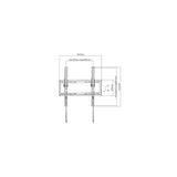 STAFFA PORTA TV LINK LKBR03 DA 32 A 55 ULTRA SLIM MAX 35KG VESA MAX 400x400