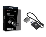 Conceptronic BIAN07B lettore di schede USB 3.2 Gen 1 3.1 Gen 1 Type-A Nero