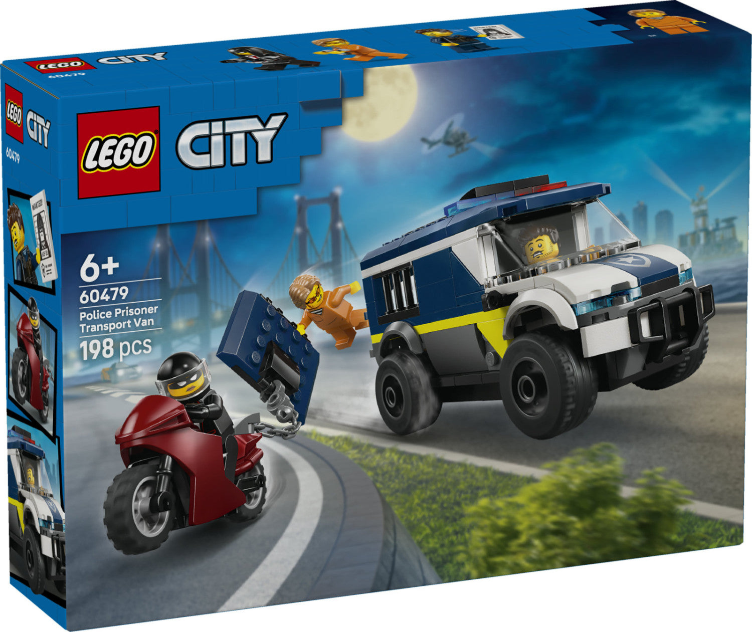 LEGO City Cellulare della Polizia 60479 Set da Costruzione 198 Pezzi 3 Minifigure 6 Anni