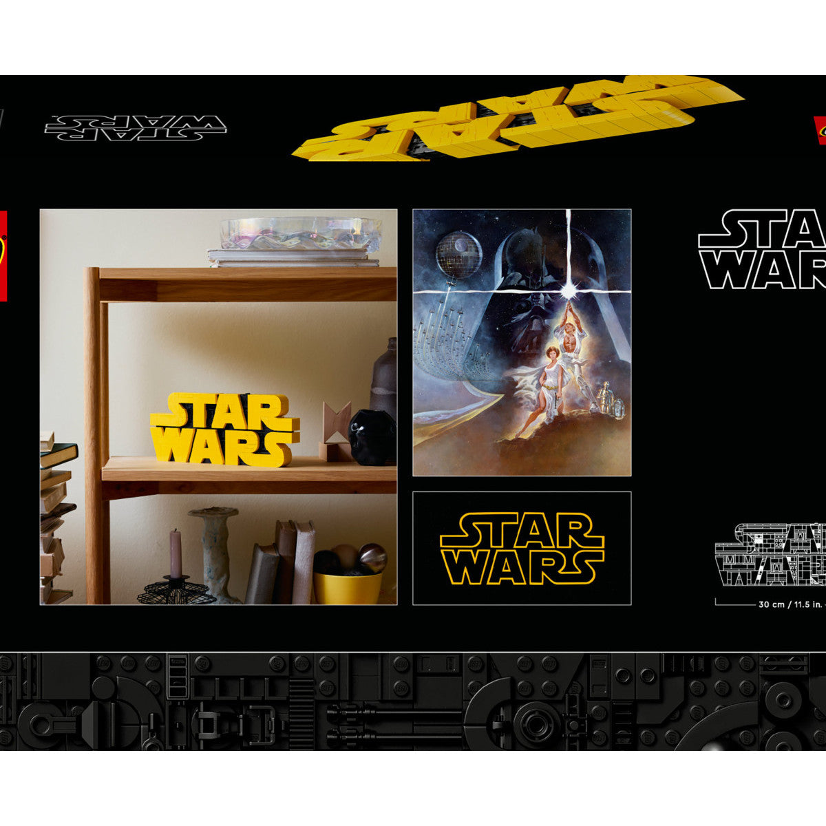 LEGO Star Wars Logo in Mattoncini 75407 Set Costruzione 700 Pezzi Adulti