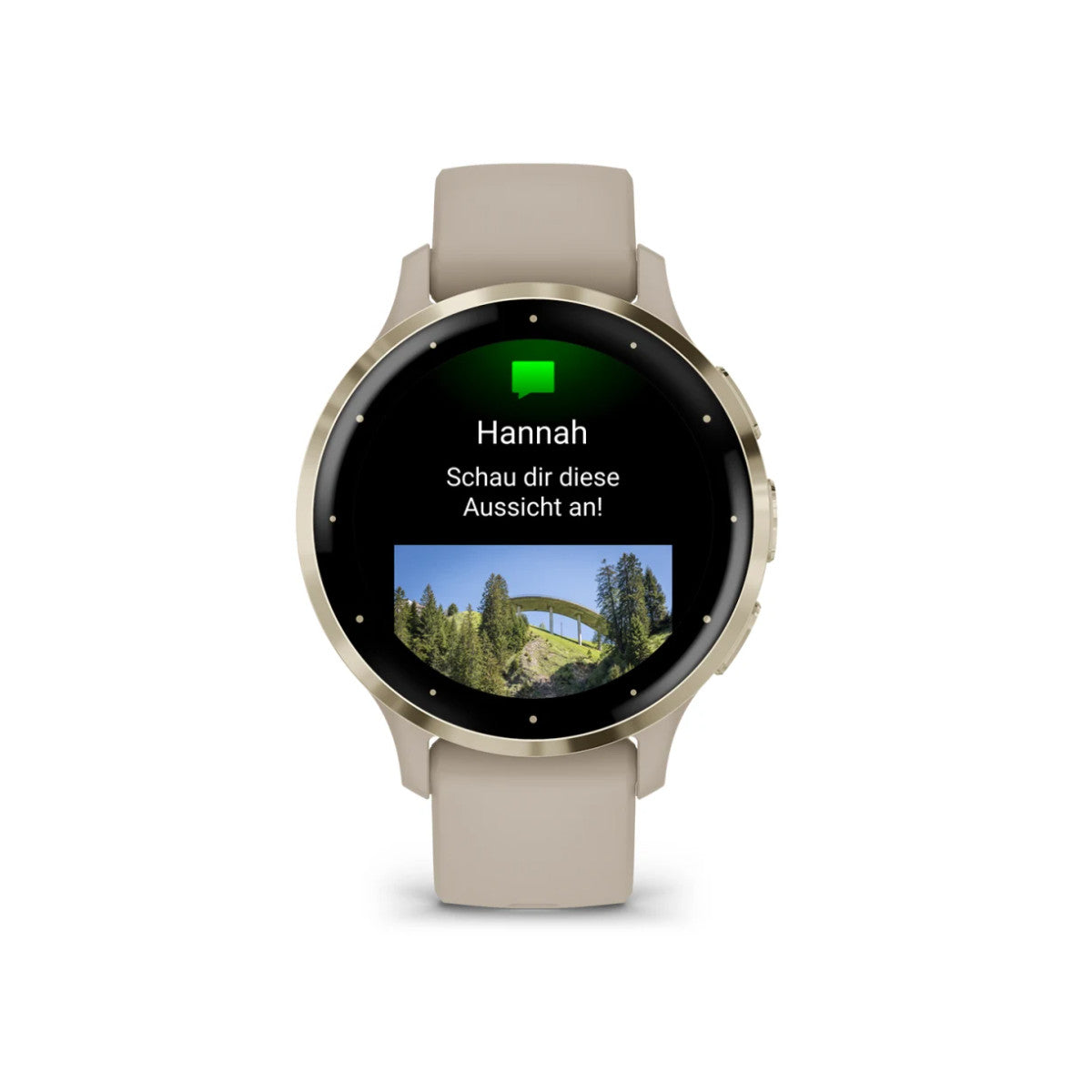 Garmin Venu 3S 3,05 cm (1.2") AMOLED 41 mm Digitale 390 x 390 Pixel Touch screen Oro, Grigio Wi-Fi GPS (satellitare)