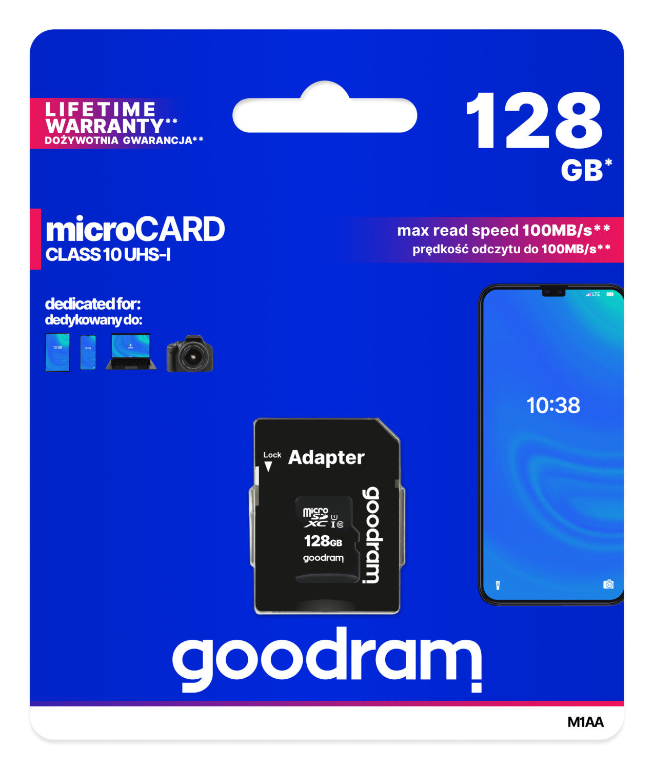 Goodram M1AA 128 GB MicroSDXC UHS-I Classe 10