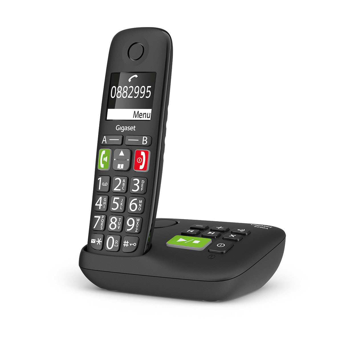 Gigaset E290A BLACK Telefono analogico/DECT Nero Identificatore di chiamata