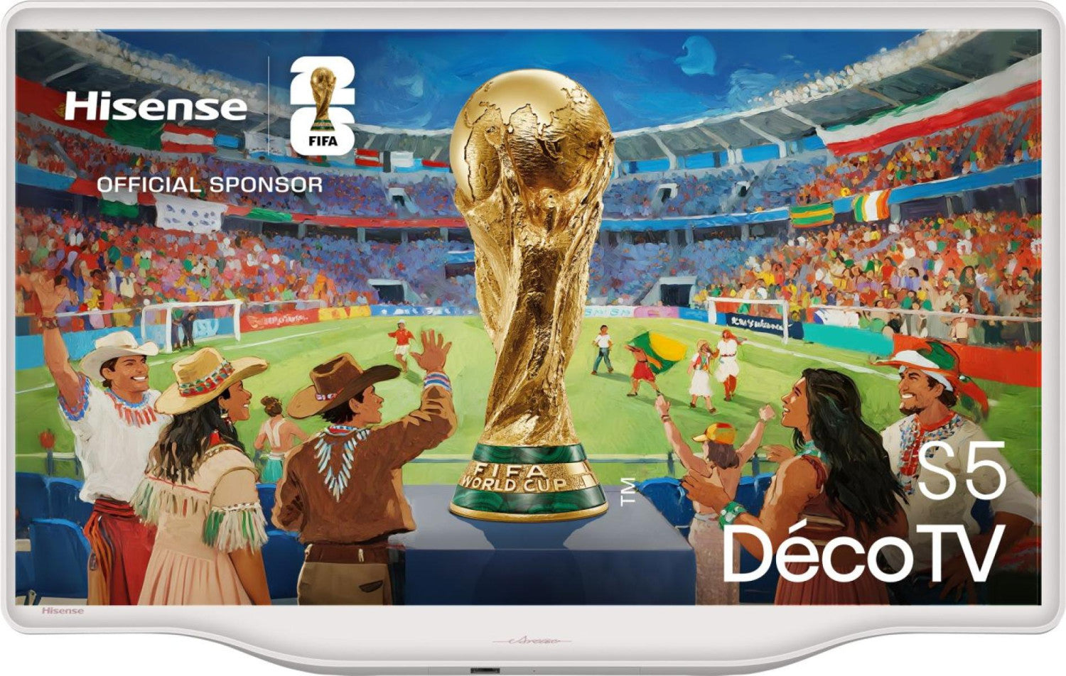 Hisense 32S5Q 81,3 cm (32 pollici) Full HD Smart TV Wi-Fi Argento, Bianco