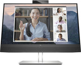 HP E24mv G4 FHD Conferencing Monitor Monitor PC 60,5 cm (23.8pollici) 1920 x 1080 Pixel Full HD Nero, Argento