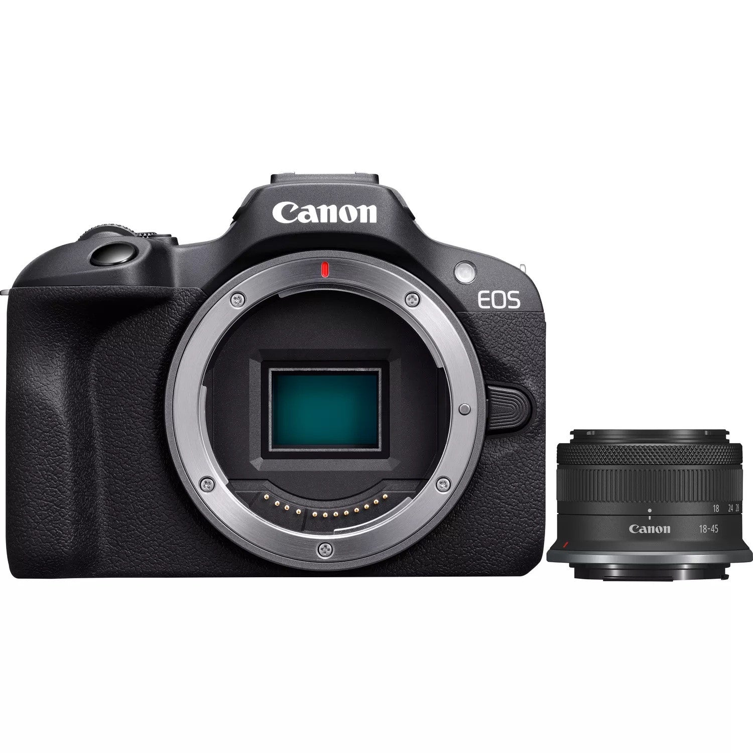 Canon EOS R100 RF-S 18-45mm Fotocamera Macchina Fotografica F4.5-6.3 IS STM Kit MILC 24,1 MP CMOS 6000 x 4000 Pixel Nero