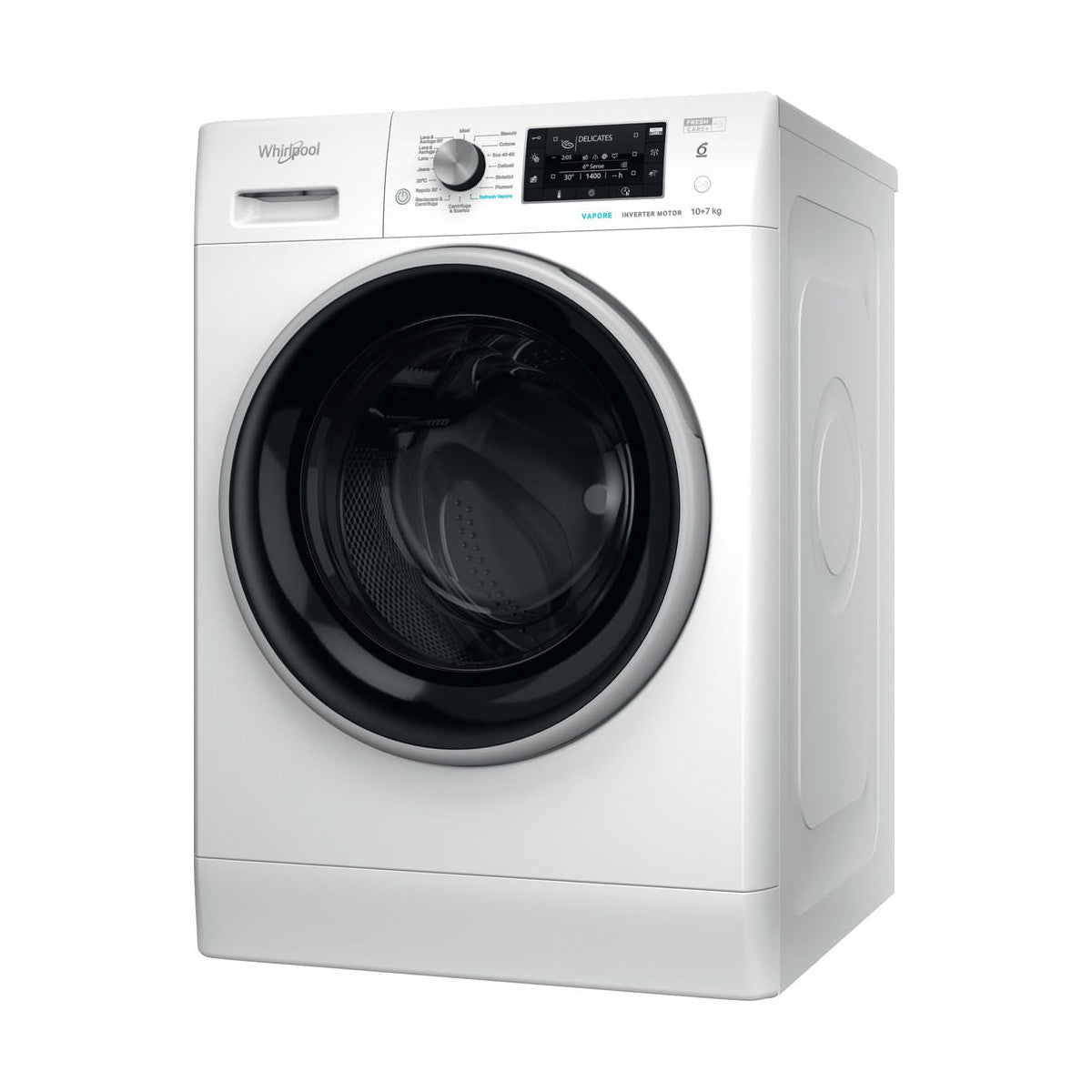 Whirlpool FreshCare Lavasciuga a libera installazione - FFWDD 107448 WBS IT