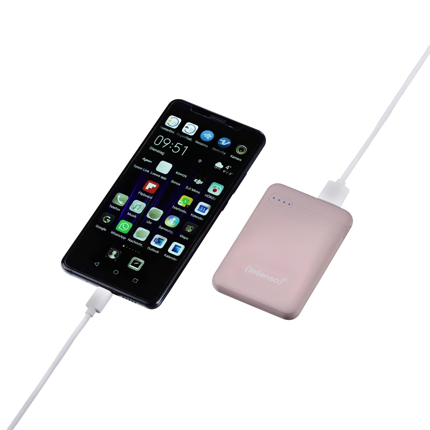 Intenso XS5000 Polimeri di litio (LiPo) 5000 mAh Rosa