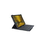 Logitech Universal Folio Cover con Tastiera Bluetooth Wireless per Tablet Ipad da 9 10 Pollici Nero