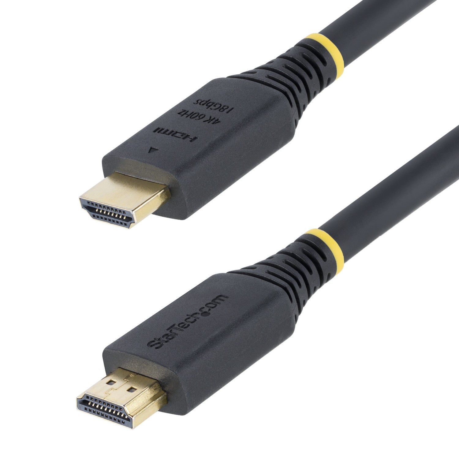 StarTech.com Cavo HDMI 2.0 Certificato Premium da 5m ad Alta Velocità, 4K 60Hz/1440p 144Hz, HDR10/HDCP 2.2/ARC, 18Gbps. Cavetto HDMI UHD per TV/Monitor in TPE