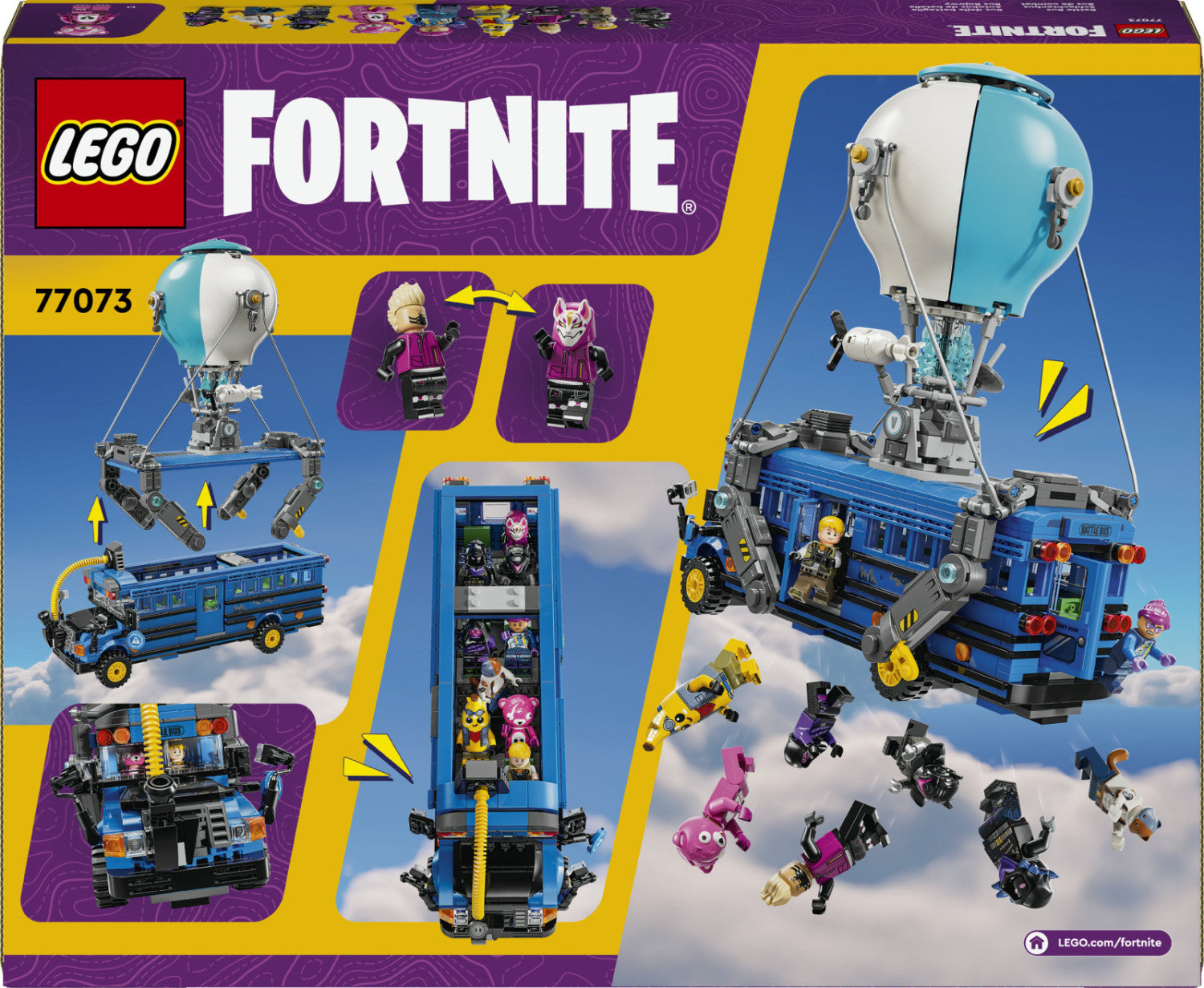 LEGO Fortnite Battle Bus 77073 Set da Costruzione 954 Pezzi 10 Anni