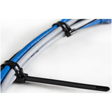 StarTech.com Fascette fermacavo riutilizzabili da 12 cm - 7 mm di larghezza, 30 mm di diametro del fascio e resistenza alla trazione 22 kg, fascette di nylon per interni/esterni, Omologati 94V-2/UL, 100 pezzi - nero
