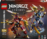 LEGO Ninjago 71870 Mech Titanici Gemelli, Set da Costruzione con 2 Action Figure e 3 Minifigure, 1707 Pezzi, per 12 Anni