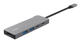 Trust 26062 hub di interfaccia USB tipo-C Grigio