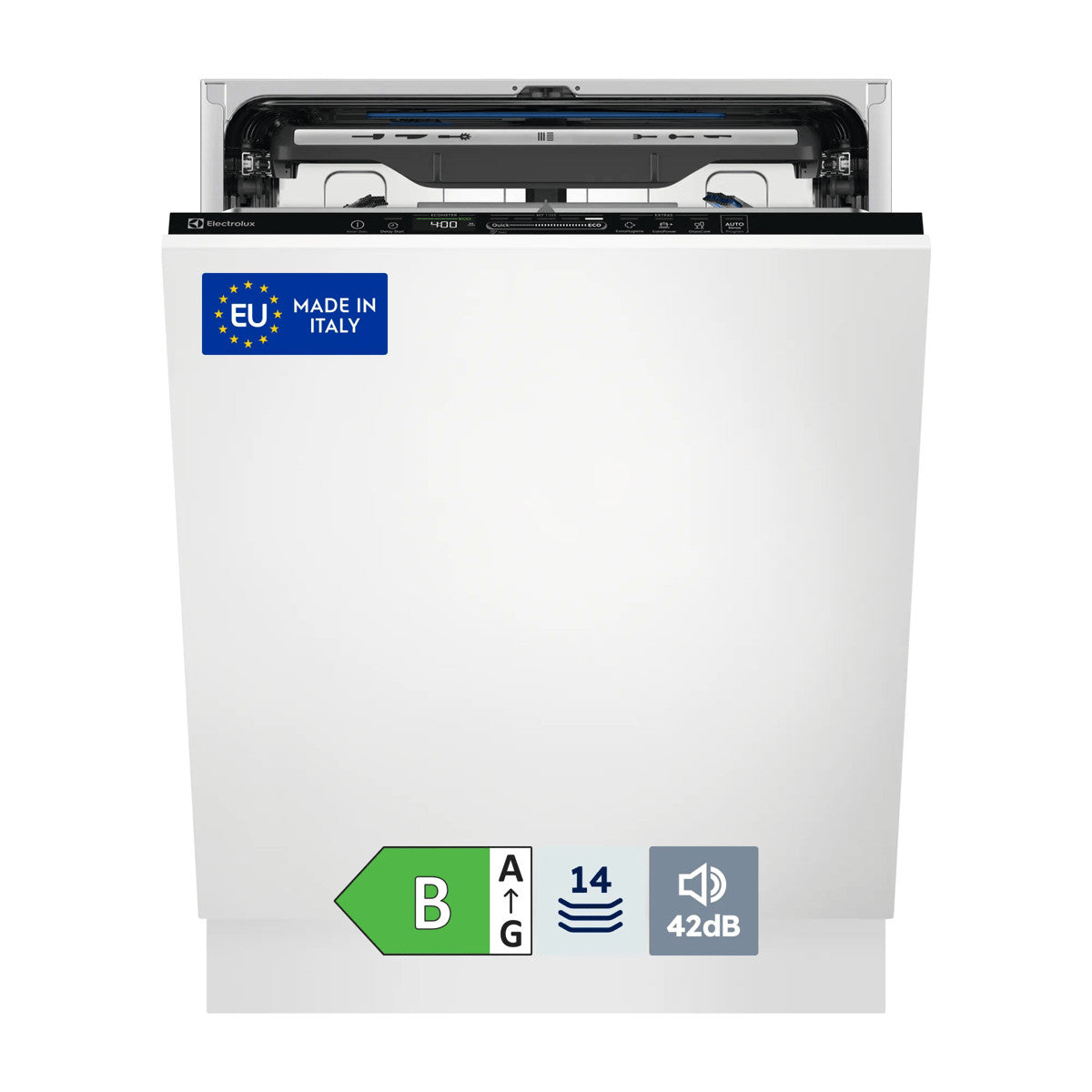 Electrolux Lavastoviglie Incasso 60 Cm - Int. Totale 14 Coperti Classe B 42 Dba MADE IN ITALY EES68525L Venduto come Grado A 7333394134338