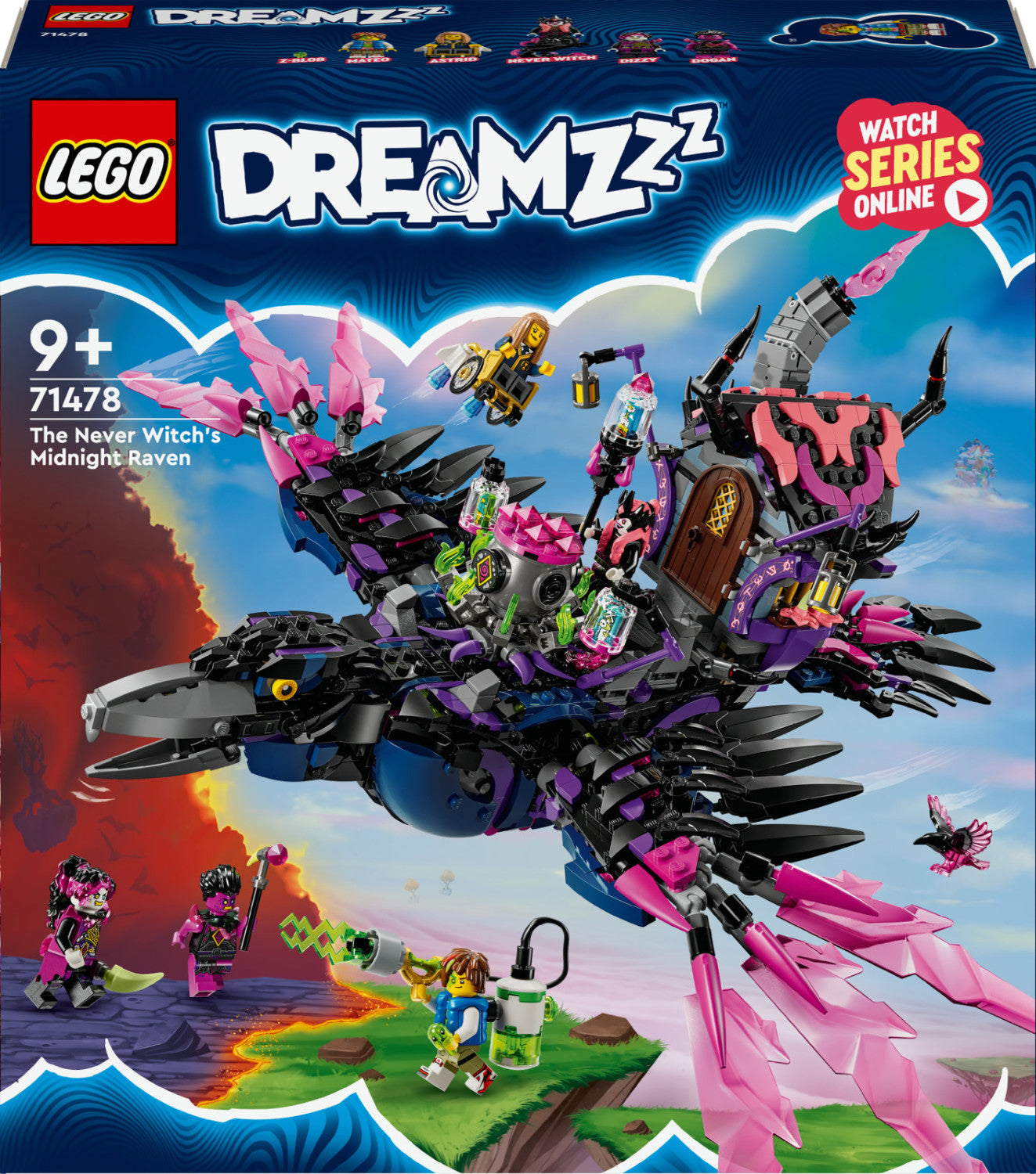 LEGO DREAMZzz Il Corvo di Mezzanotte della Mai-Strega 71478 Set 9 1203 Pezzi