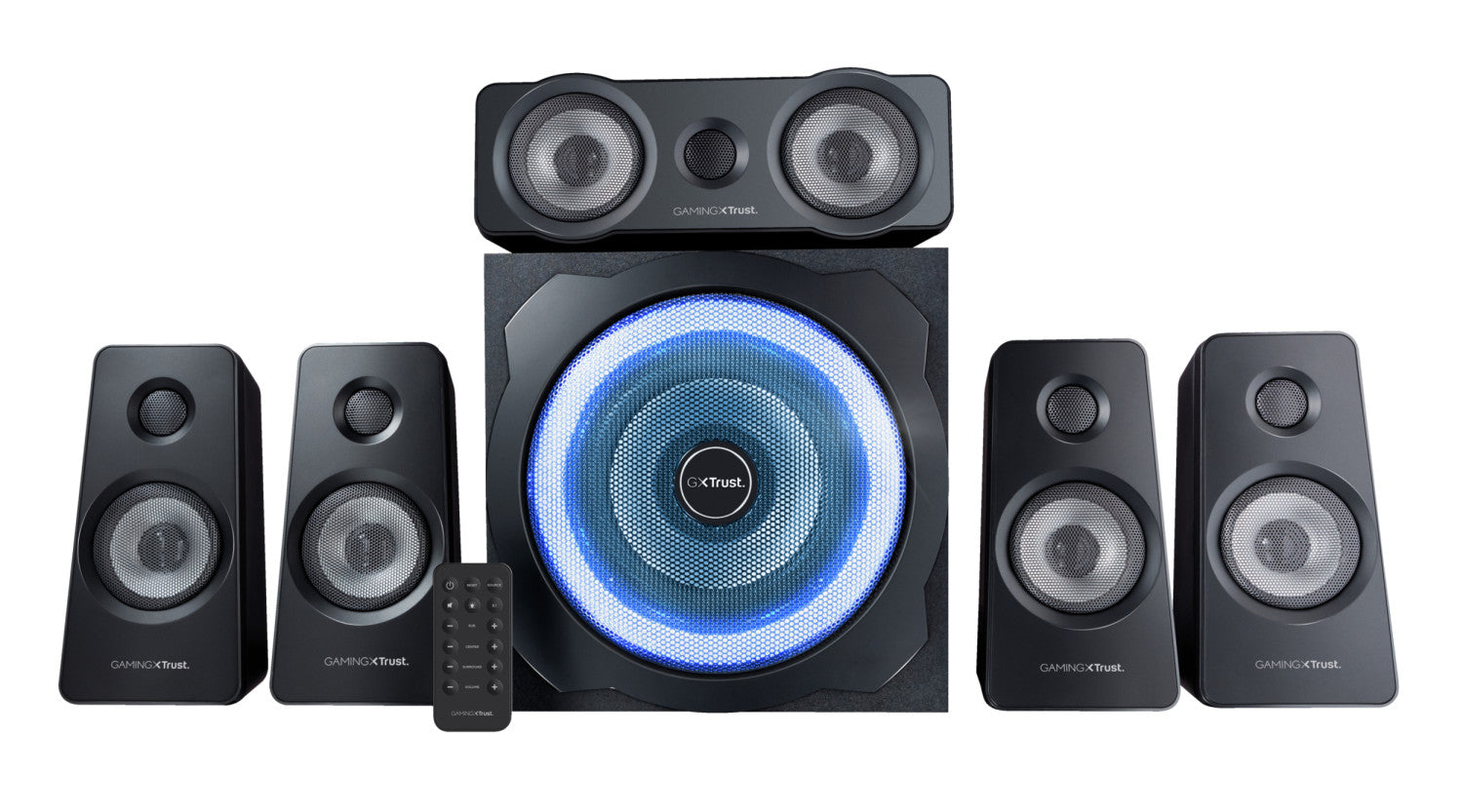 Trust GXT 658 Tytan 5.1 set di altoparlanti 90 W Universale Nero 5.1 canali