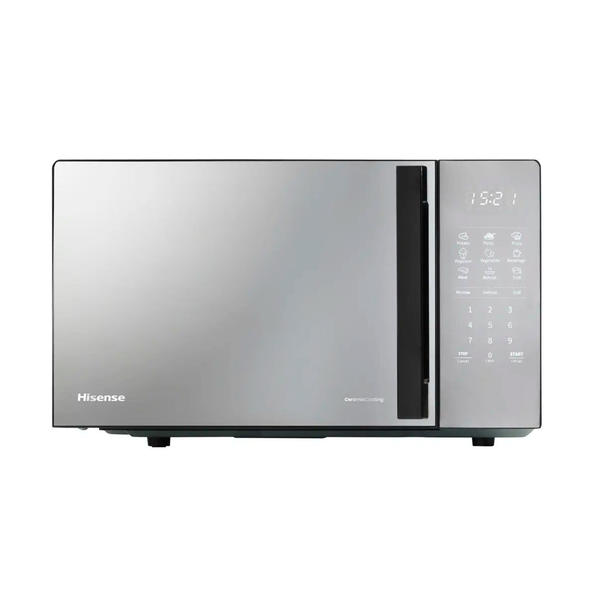 Hisense 742039 forno a microonde Argento Microonde con grill Superficie piana 20 L 700 W Venduto come Grado A 3838782679902
