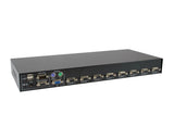 LevelOne KVM-3208 switch per keyboard-video-mouse (kvm) Montaggio rack Nero