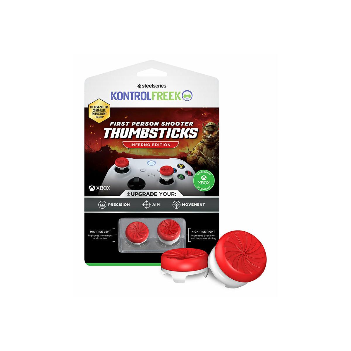 Steelseries 6150-XBX Impugnature per joystick analogico Grip Rosso