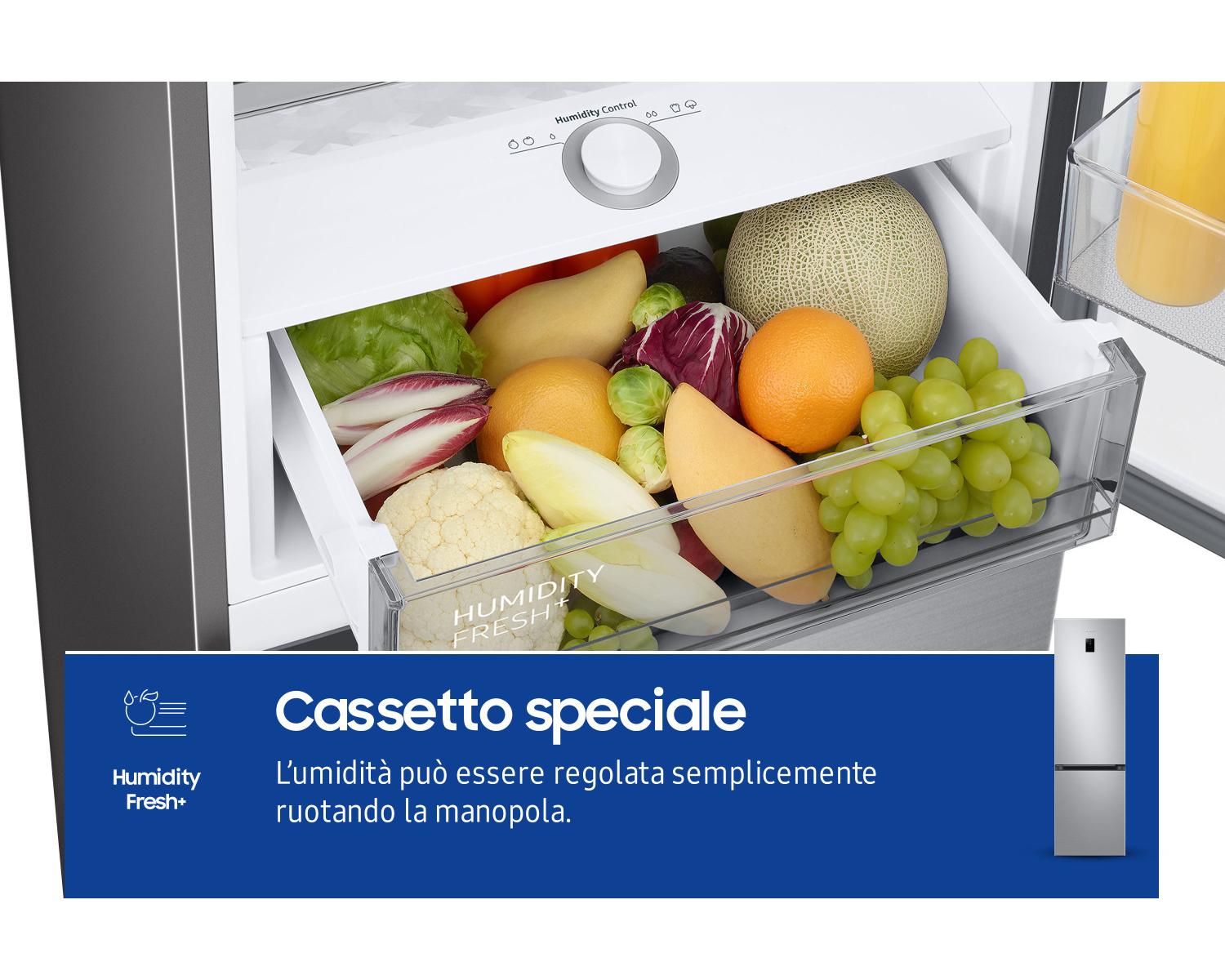 Samsung Frigorifero Combinato EcoFlex AI 2m 390L RB38C674CSA