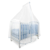 Baby Idea Zanzariera per Lettino 6020BC con Asta in Tulle Bianco