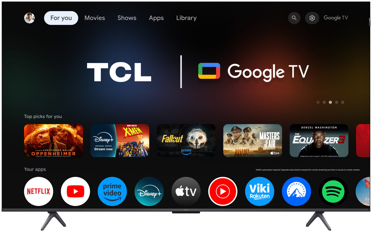 TCL P8L TV 85P8L QD-Mini LED 85", 4K HDR, Google TV, 144Hz VRR, Audio Onkyo 2.1