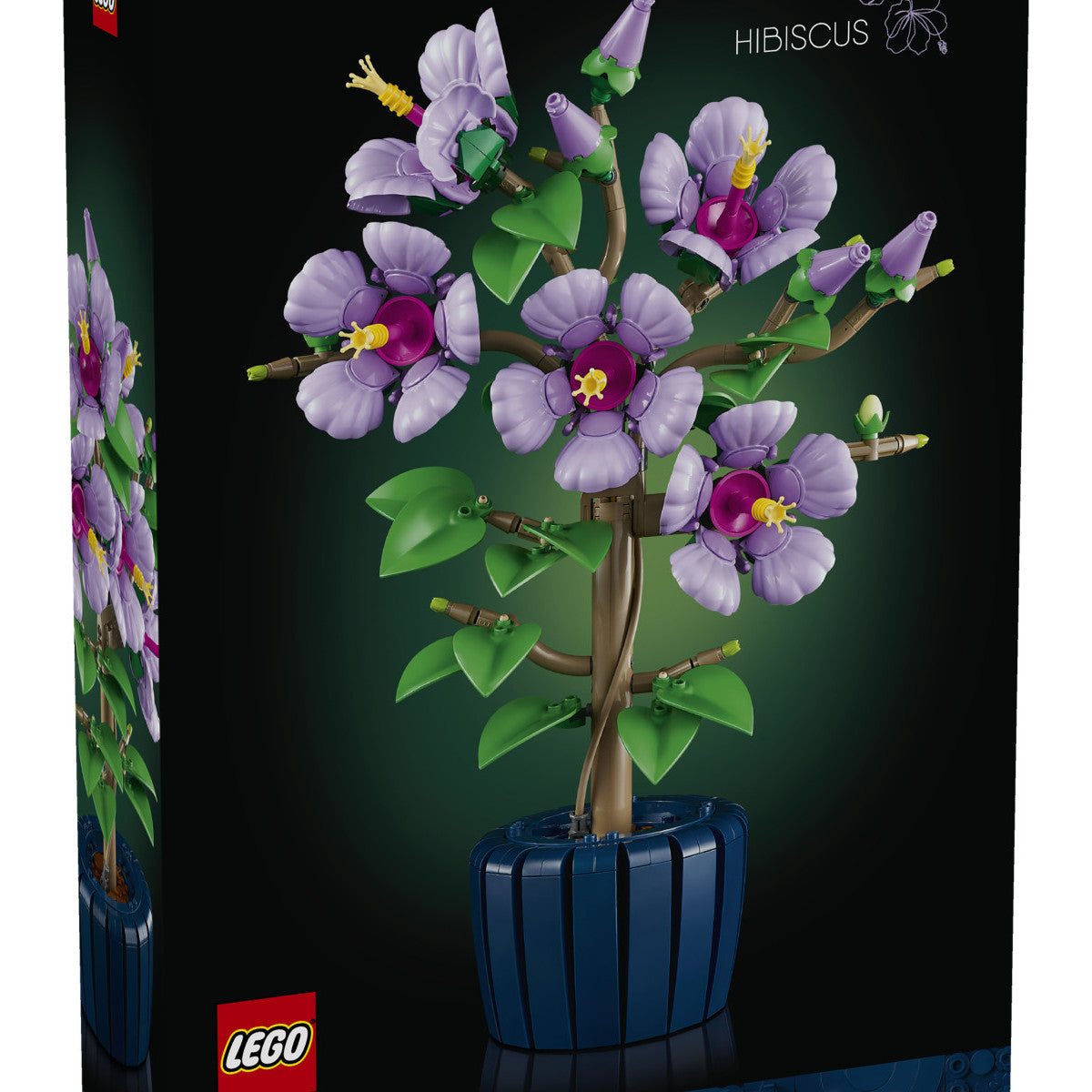 LEGO Botanicals 10372 Ibisco, Pianta Artificiale Con 4 Fiori Finti E Vaso Costruibile, Modellismo Fai Da Te, Regalo Per Adulti