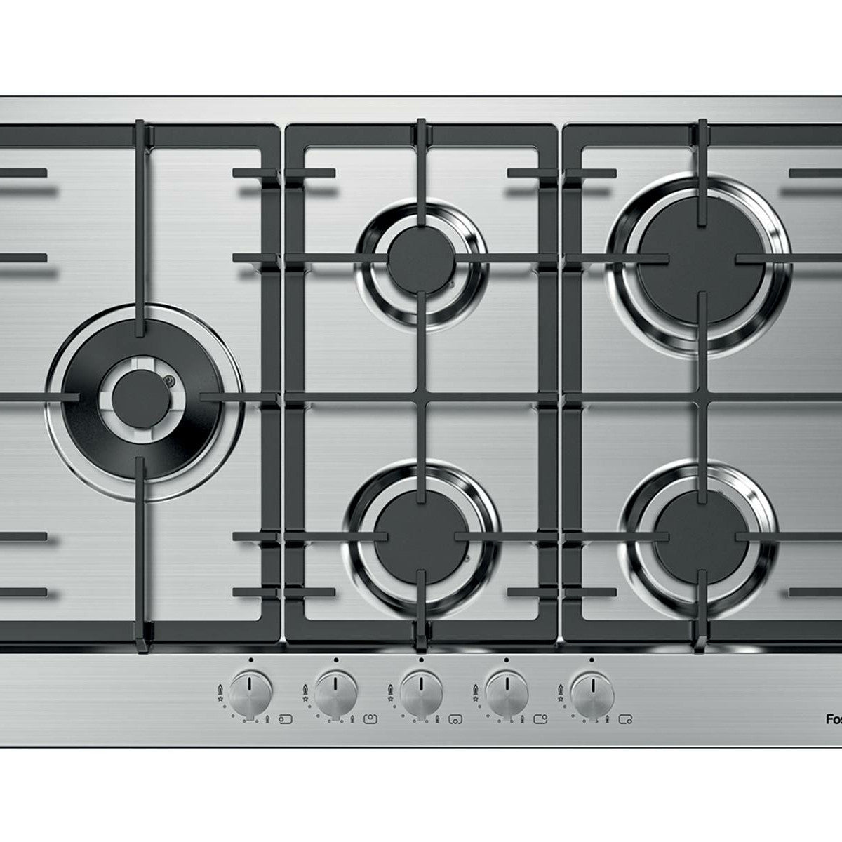 Foster Power piano cottura Acciaio inox Da incasso 75 cm Gas 5 Fornelli