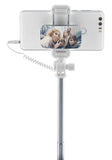 Cellularline Total View - Universale Asta per selfie con specchio girevole