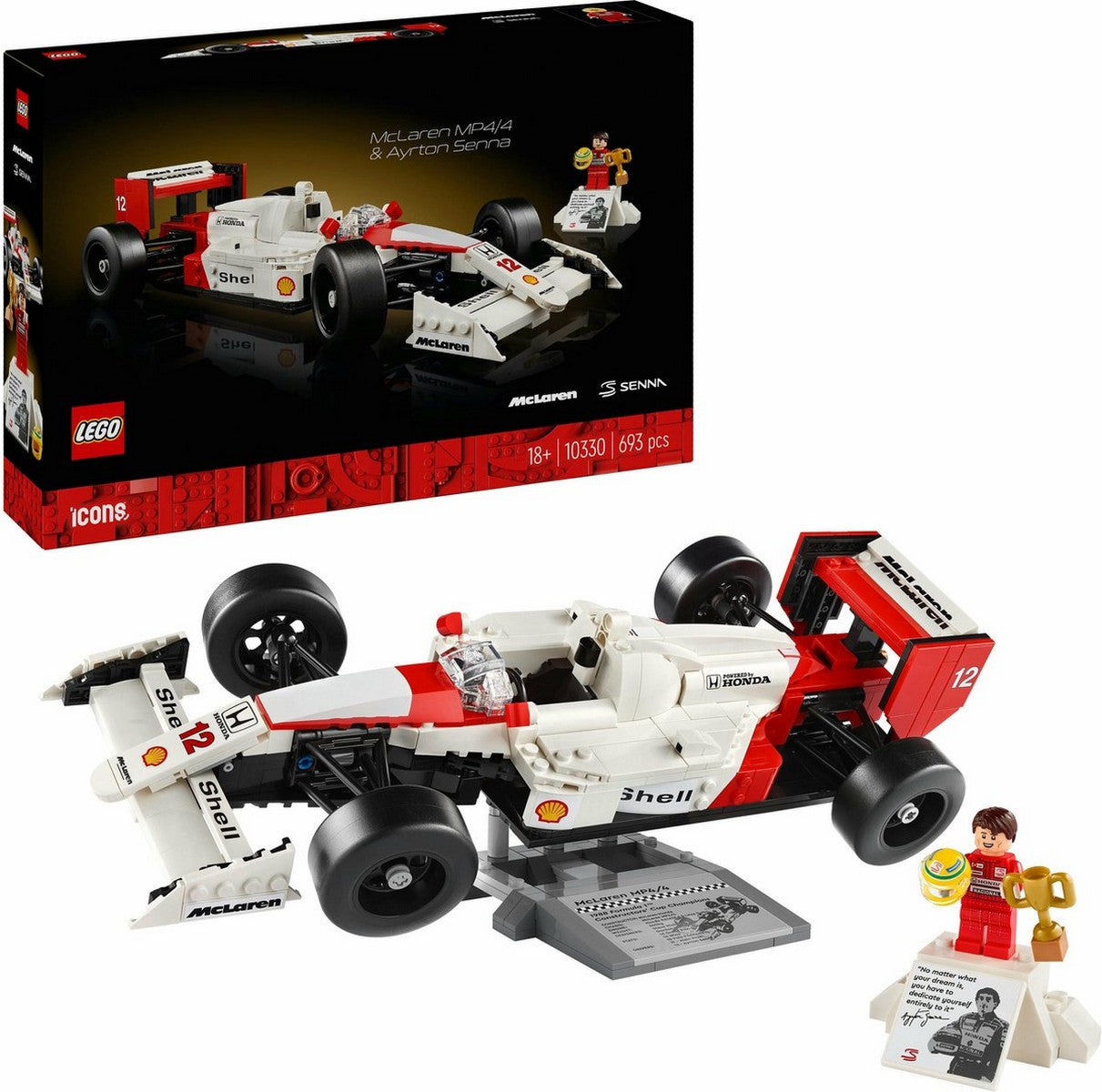 LEGO Icone McLaren MP4/4 e Ayrton Senna - 10330
