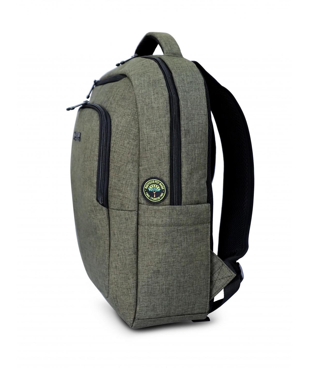 Urban Factory ECB34UF borsa per laptop 35,8 cm (14.1pollici) Zaino Cachi