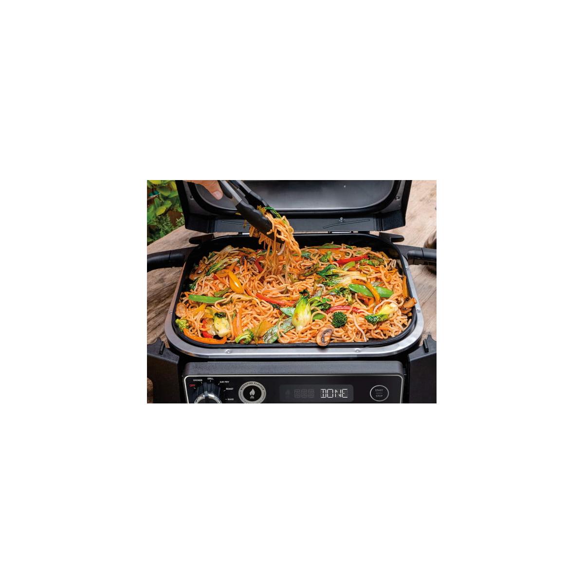 Ninja XSKGRIDPLTEUK Piastra Piatta in Ceramica Compatibile con Barbecue Elettrico Ninja Woodfire Serie OG700