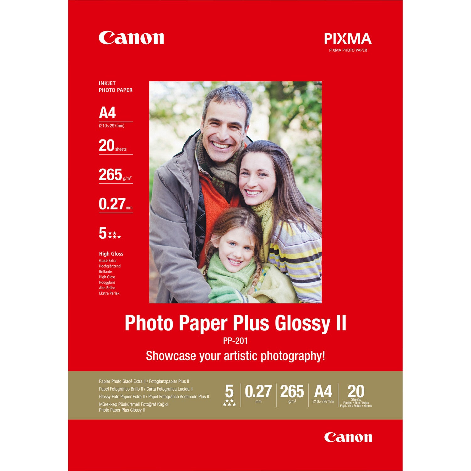 Canon 2311B019 carta fotografica Bianco Lucida