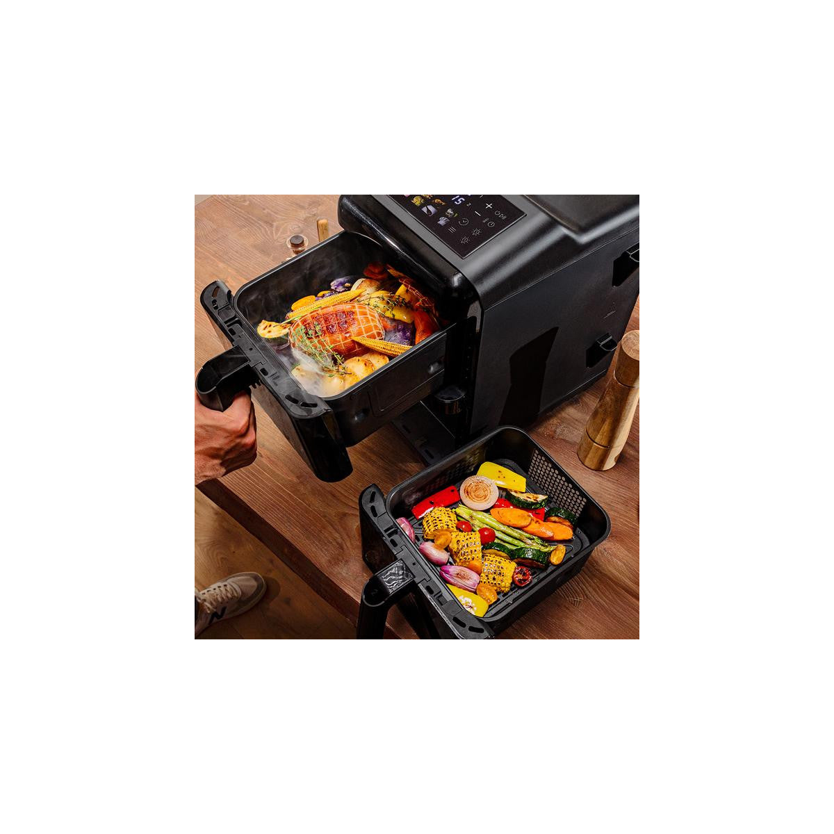 Cecotec A01_EU01_109325 friggitrice Doppia 12 L Indipendente 2900 W Friggitrice ad aria calda Nero